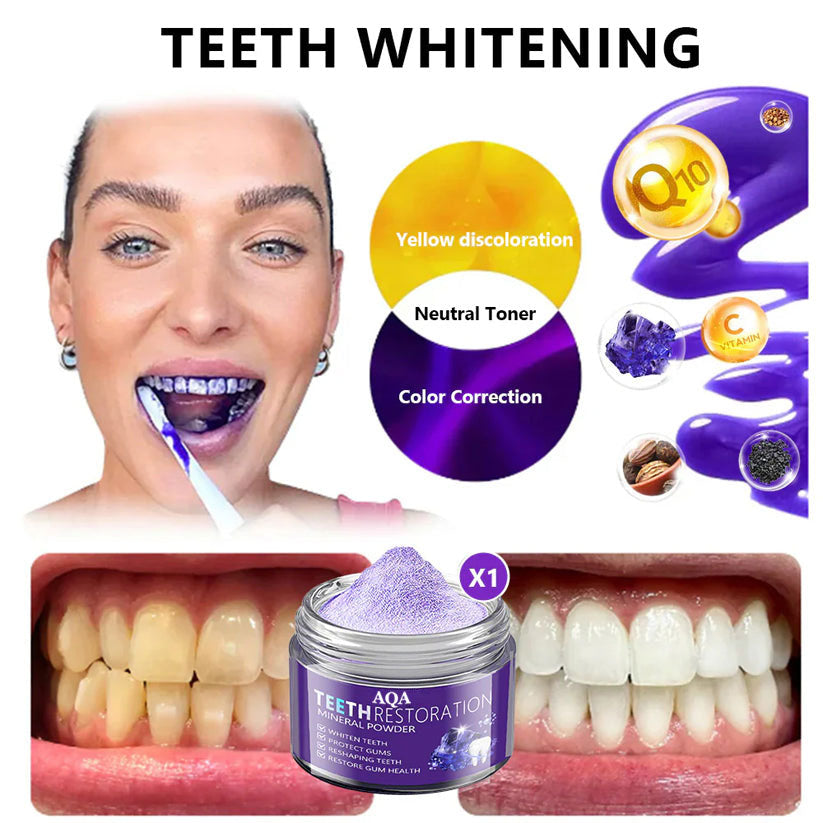 AQA™ Teeth Restoration Powder – Dentist-Approved Enamel Repair (CDA Certified) 🦷 | Flash Sale Today Only!