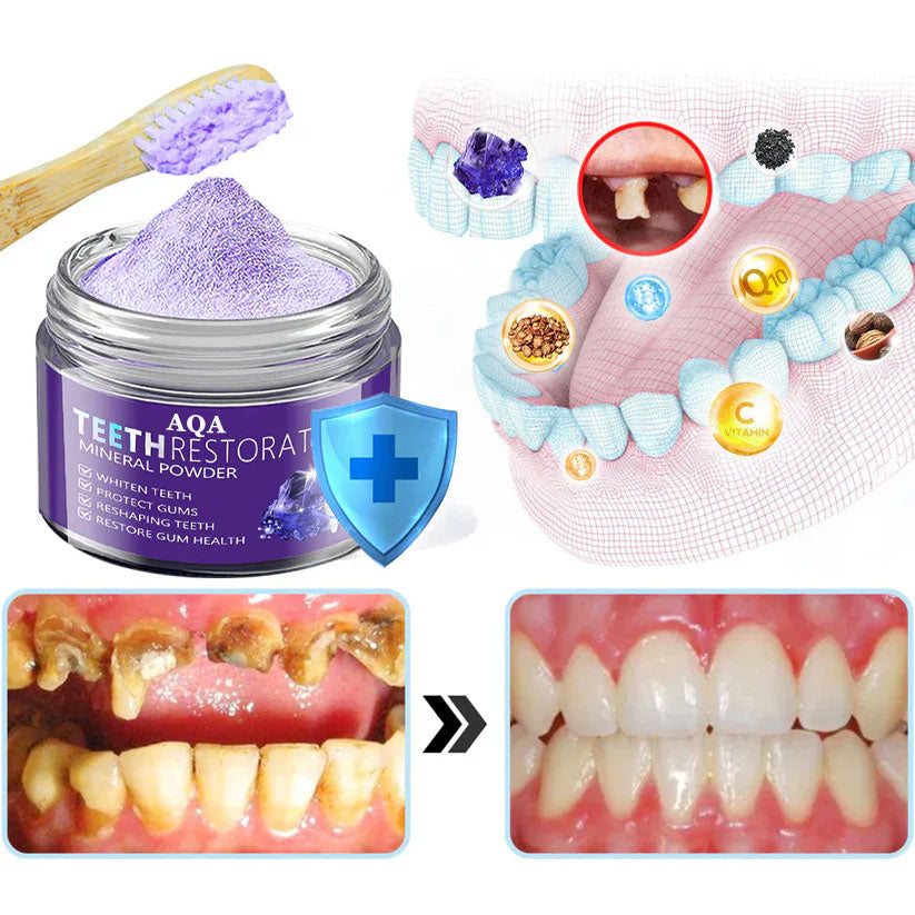 AQA™ Teeth Restoration Powder – Dentist-Approved Enamel Repair (CDA Certified) 🦷 | Flash Sale Today Only!