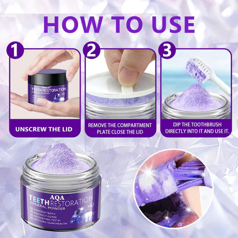 AQA™ Teeth Restoration Powder – Dentist-Approved Enamel Repair (CDA Certified) 🦷 | Flash Sale Today Only!