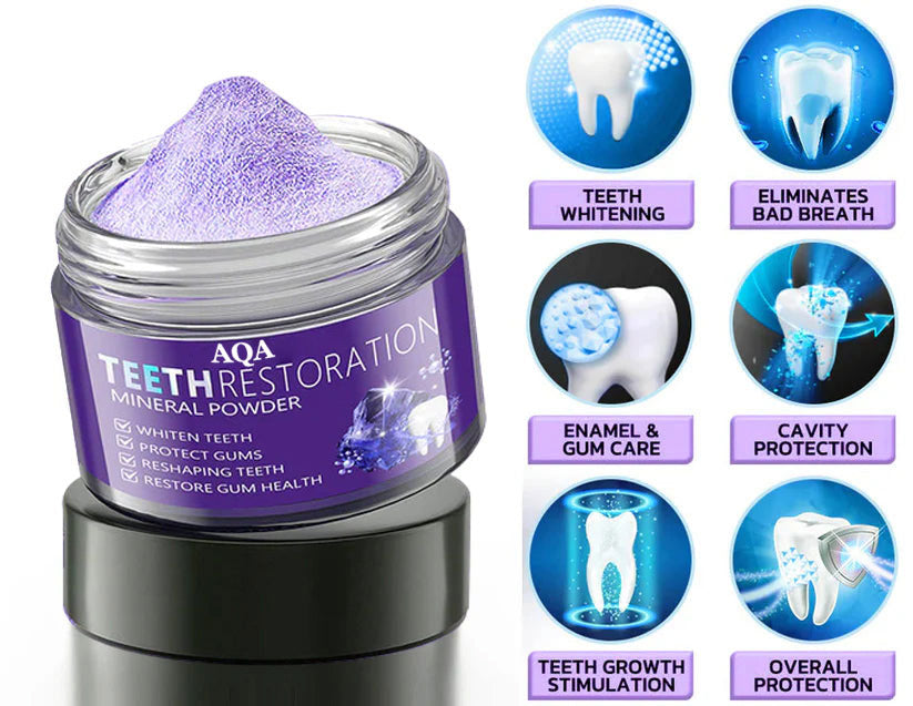 AQA™ Teeth Restoration Powder – Dentist-Approved Enamel Repair (CDA Certified) 🦷 | Flash Sale Today Only!