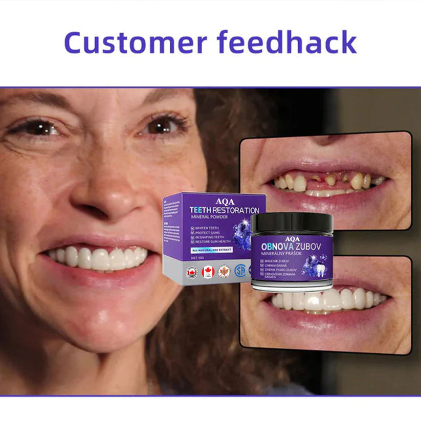 AQA™ Teeth Restoration Powder – Dentist-Approved Enamel Repair (CDA Certified) 🦷 | Flash Sale Today Only!