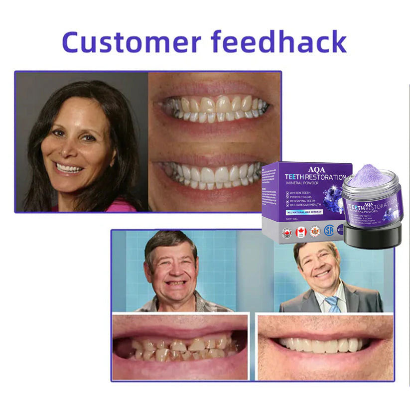 AQA™ Teeth Restoration Powder – Dentist-Approved Enamel Repair (CDA Certified) 🦷 | Flash Sale Today Only!