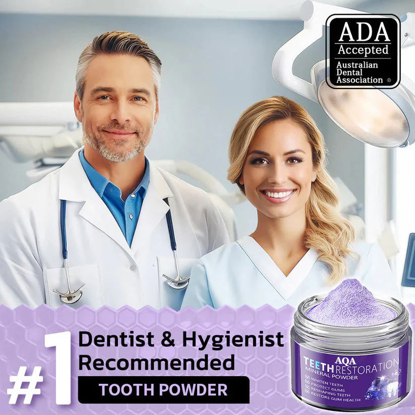 AQA™ Teeth Restoration Powder – Dentist-Approved Enamel Repair (CDA Certified) 🦷 | Flash Sale Today Only!