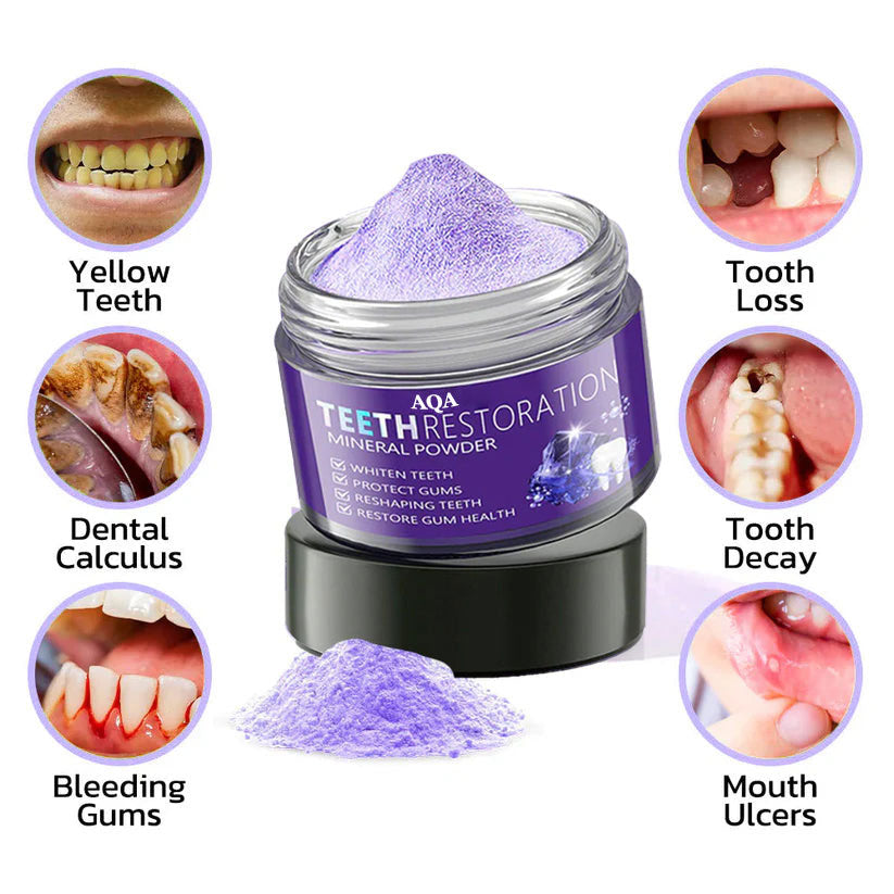AQA™ Teeth Restoration Powder – Dentist-Approved Enamel Repair (CDA Certified) 🦷 | Flash Sale Today Only!