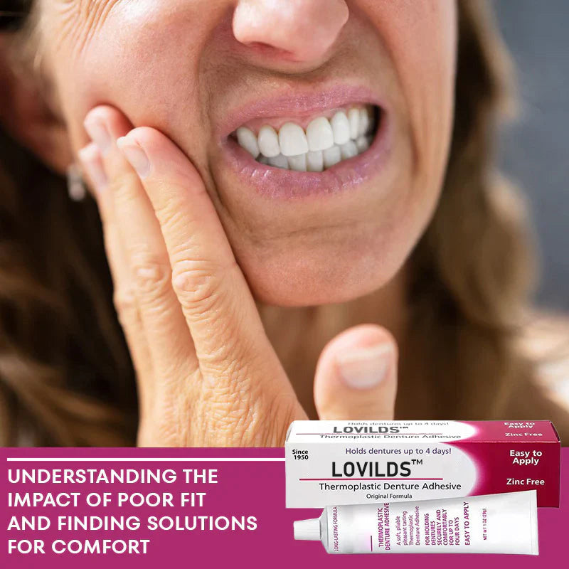 🦷[BUY 2 GET 2 FREE] LOVILDS™ Thermoplastic Denture Adhesive: Four days of worry-free, long-lasting stability for a confident smile!