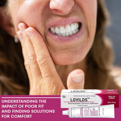 🦷[BUY 2 GET 2 FREE] LOVILDS™ Thermoplastic Denture Adhesive: Four days of worry-free, long-lasting stability for a confident smile!