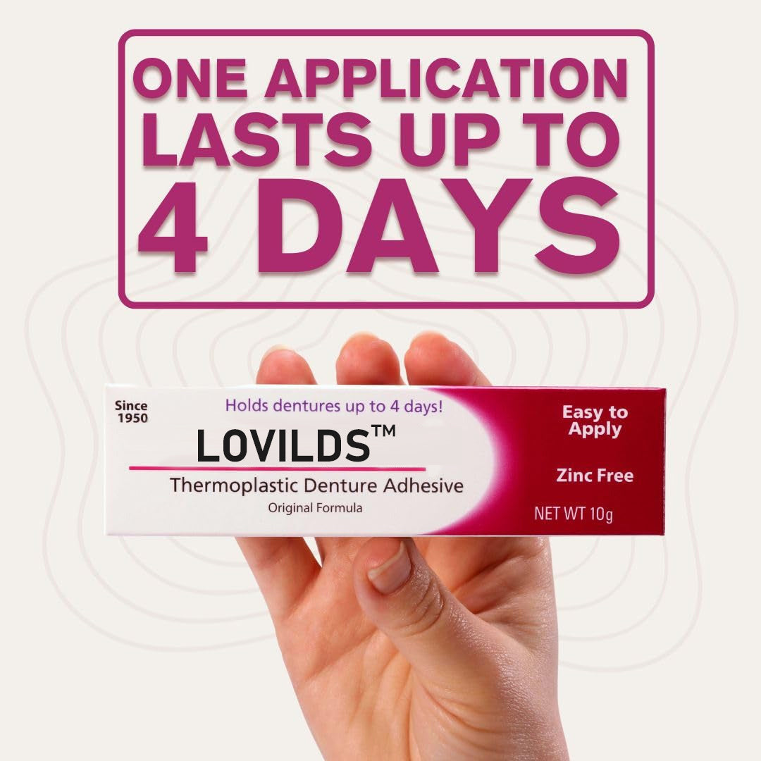 🦷[BUY 2 GET 2 FREE] LOVILDS™ Thermoplastic Denture Adhesive: Four days of worry-free, long-lasting stability for a confident smile!