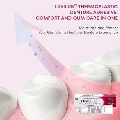 🦷[BUY 2 GET 2 FREE] LOVILDS™ Thermoplastic Denture Adhesive: Four days of worry-free, long-lasting stability for a confident smile!