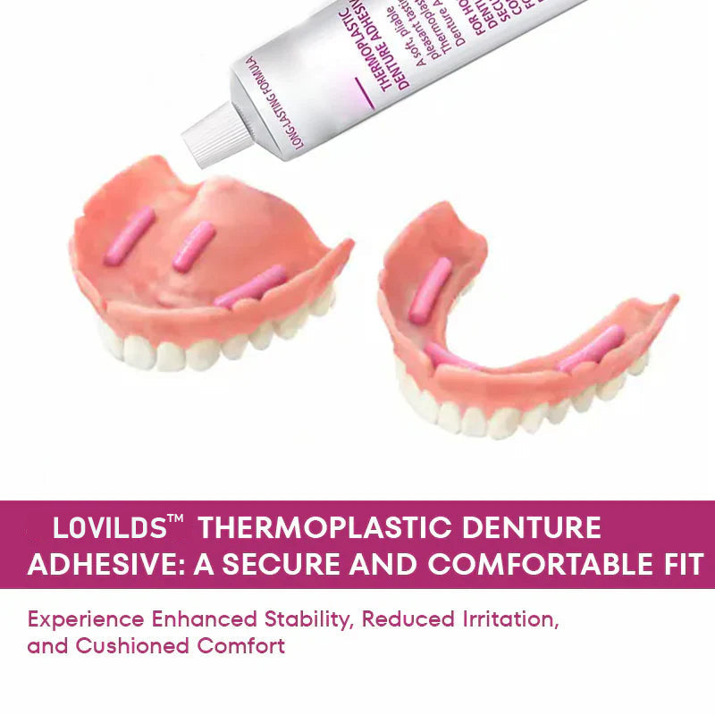 🦷[BUY 2 GET 2 FREE] LOVILDS™ Thermoplastic Denture Adhesive: Four days of worry-free, long-lasting stability for a confident smile!