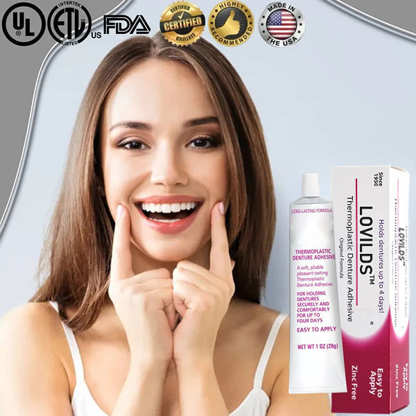 🦷[BUY 2 GET 2 FREE] LOVILDS™ Thermoplastic Denture Adhesive: Four days of worry-free, long-lasting stability for a confident smile!